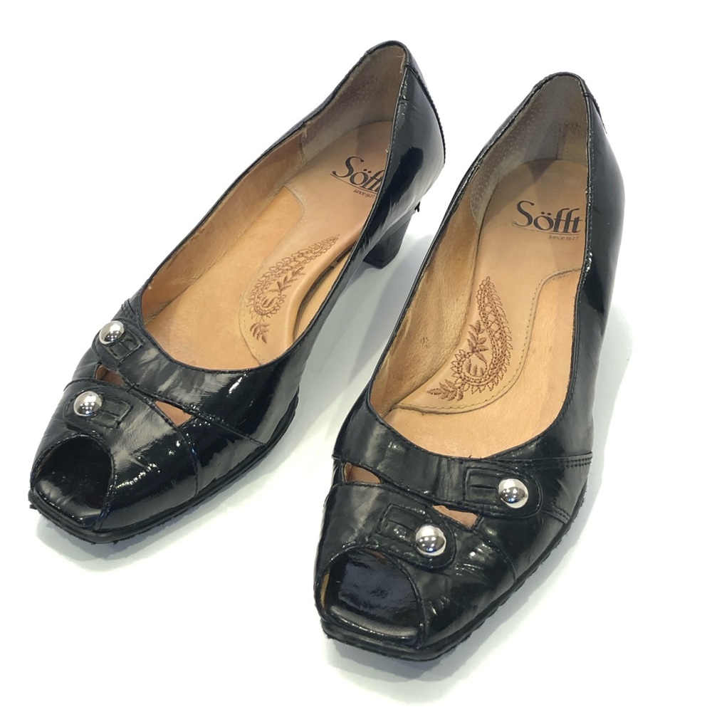 Sofft leather low heel pumps